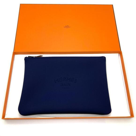HERMES Blue Pouch - Picture 7 of 7